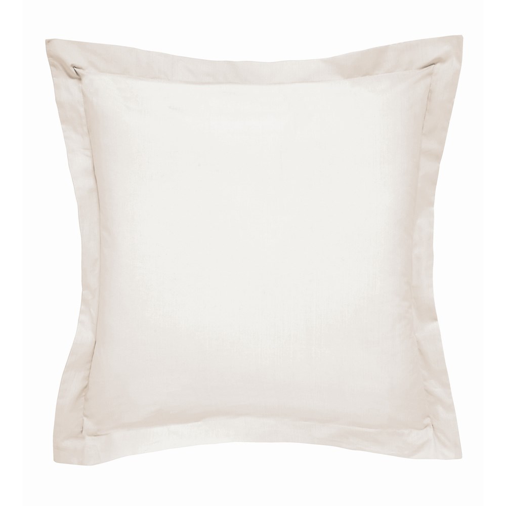 Plain Square Oxford Pillowcase By Bedeck of Belfast in Cashmere Cream